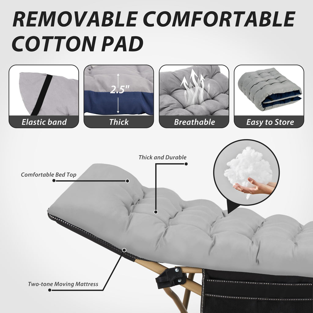 Folding Camping Cot with Mattress C436