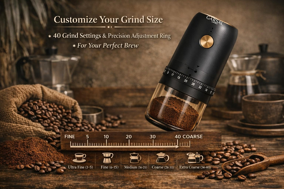 Electric Burr Coffee Grinder with 40 Grind Settings K787571