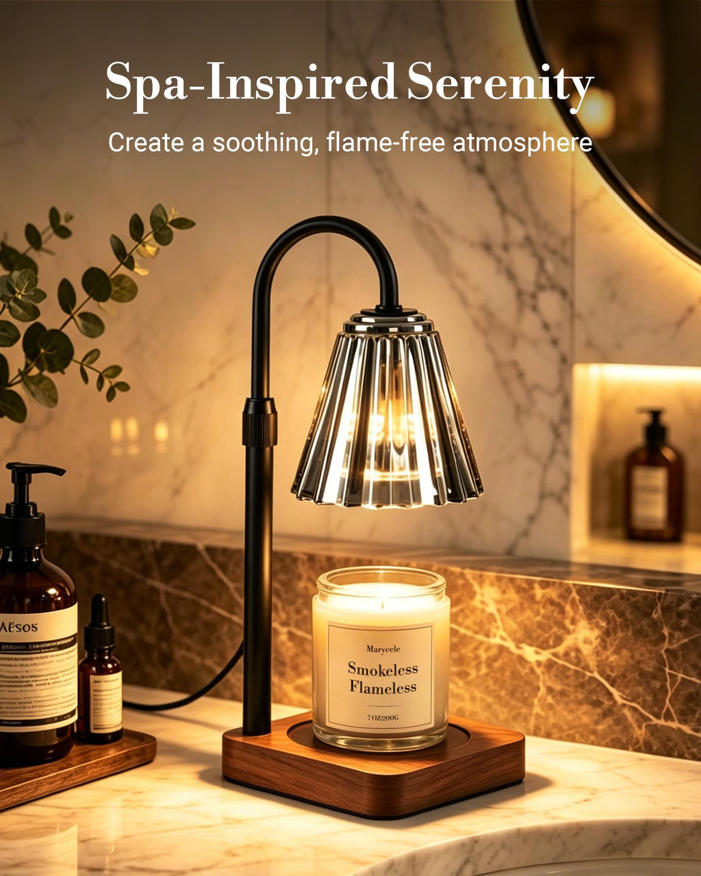 Vintage Candle Warmer Lamp with Timer Dimmer R184