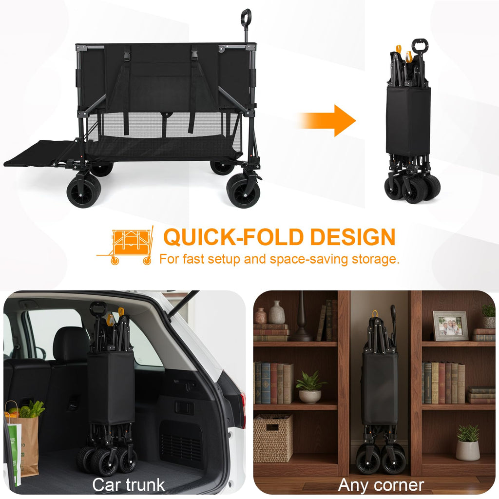 Heavy Duty Collapsible Double Decker Wagon J4225
