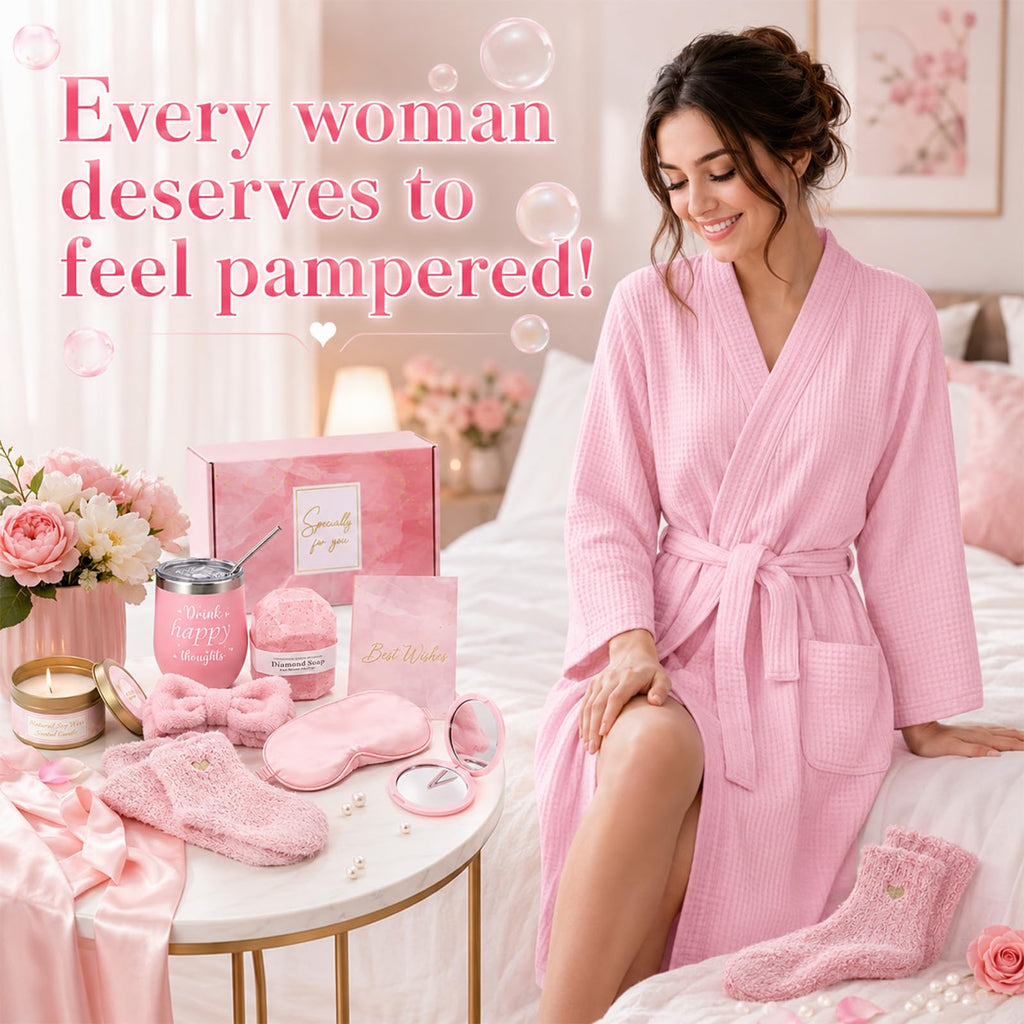 14 Pcs Pink Spa Robe Set O803168