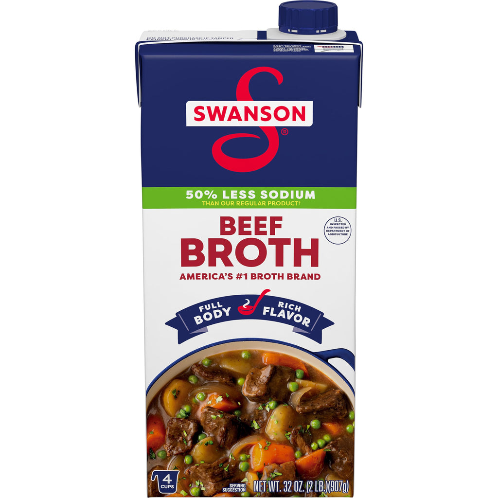 Lower Sodium Beef Broth 32 oz T2044