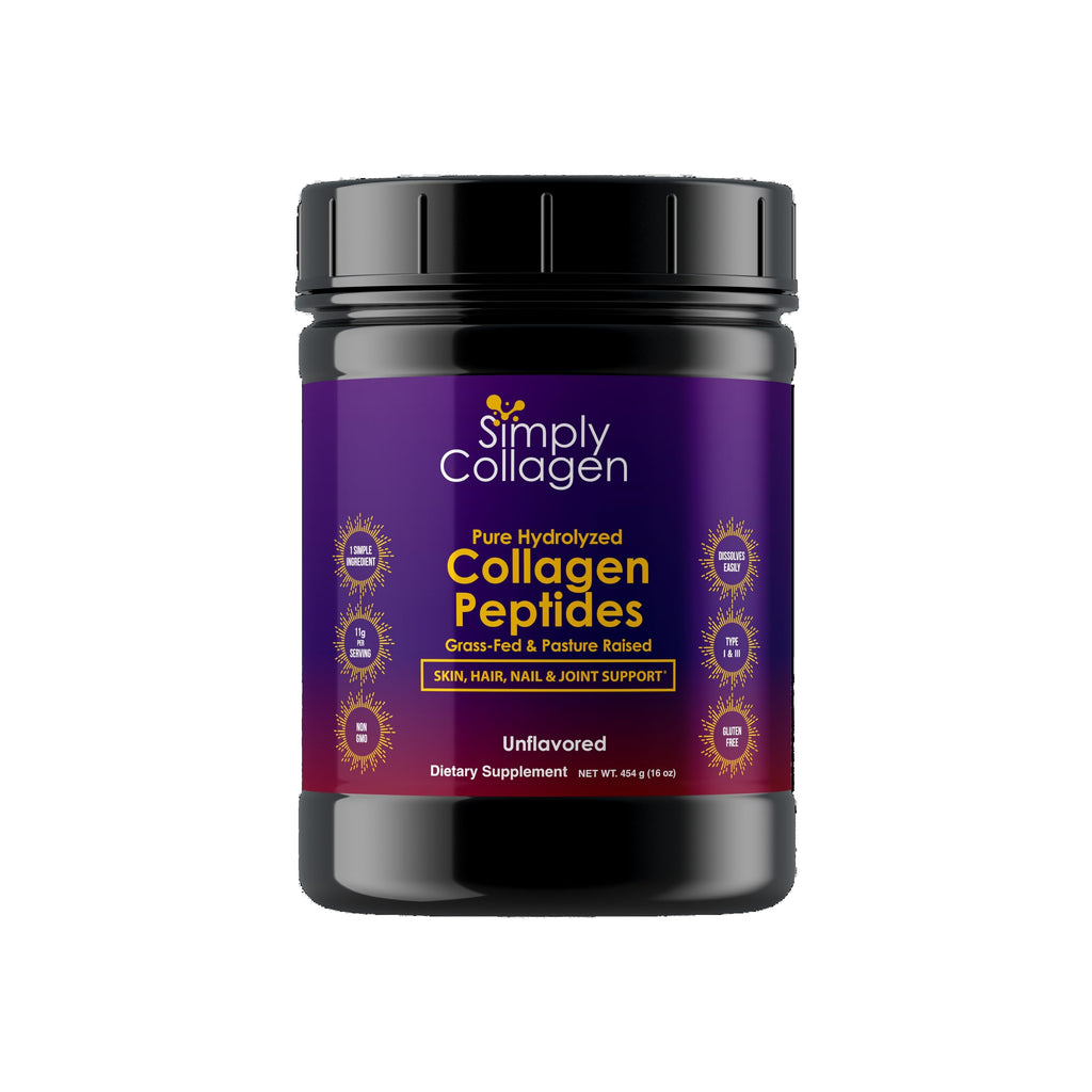 Hydrolyzed Collagen Peptides Powder Unflavored Type I & III 41 Servings W73801