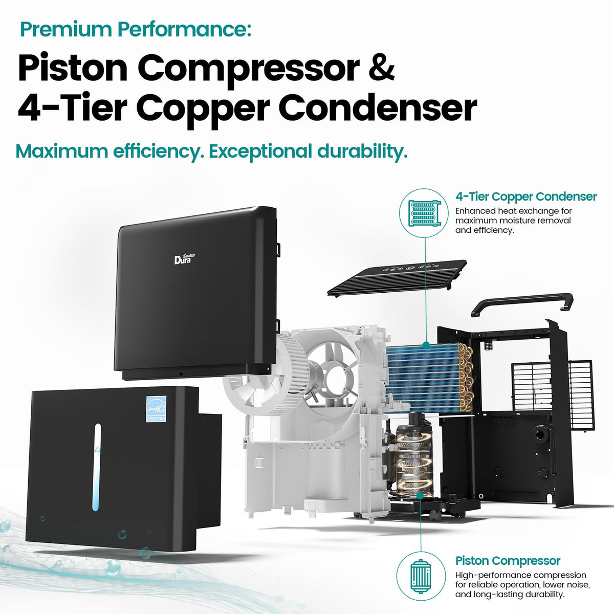 50 Pint Dehumidifier with Drain Hose S4551