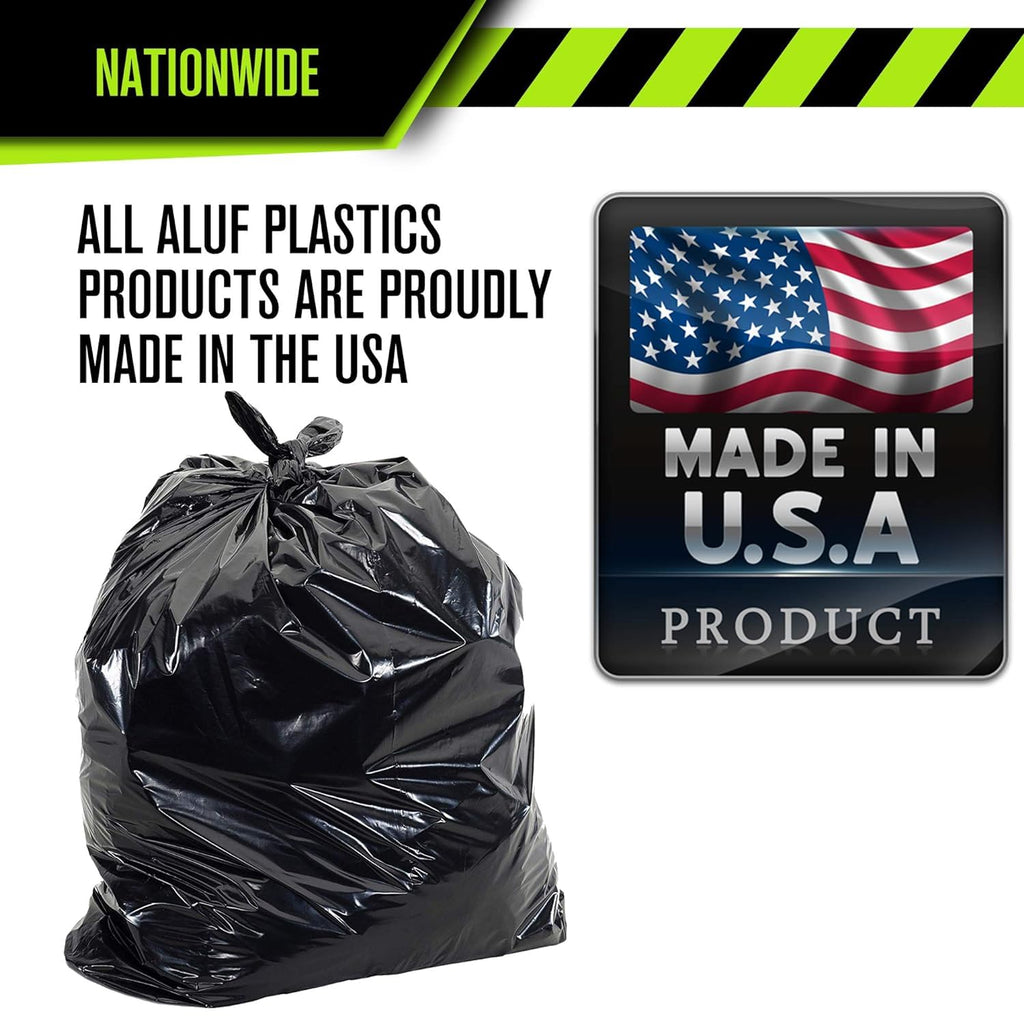 95-96 Gallon Heavy Duty Black Garbage Bags 50 Count X455
