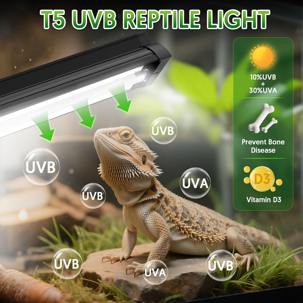 8W UVB Reptile Light Fixture Combo Kit M358102