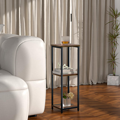 10" Wide Square 3-Tier Drink Table with Adjustable Feet U962753