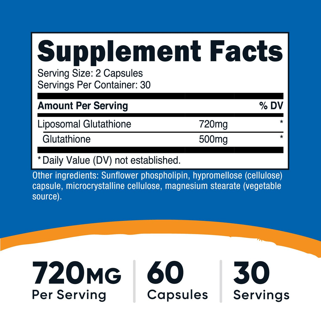 Liposomal Glutathione Supplement 60 Capsules H2142