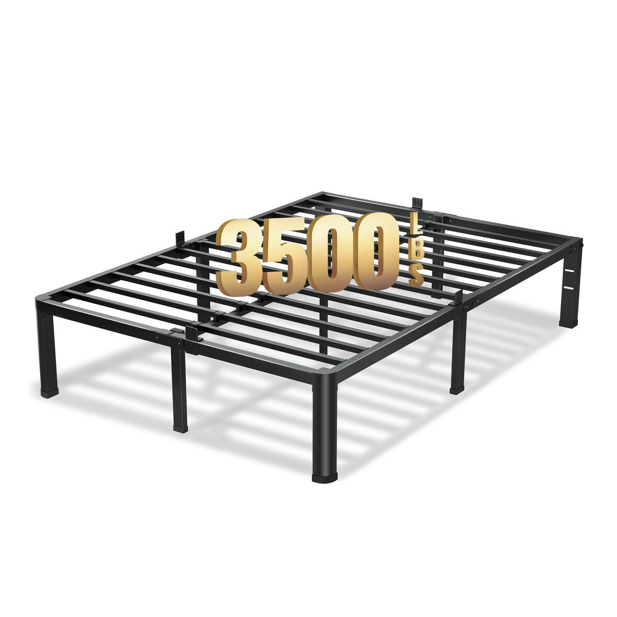 18 Inch Queen Bed Frame with Round Corners M222