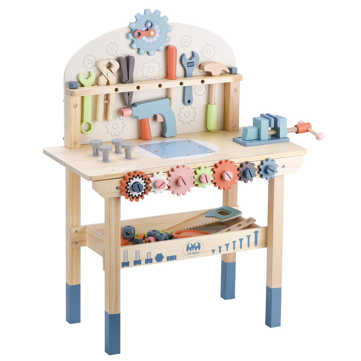 Wooden Kids Tool Bench with Tools Set E12593
