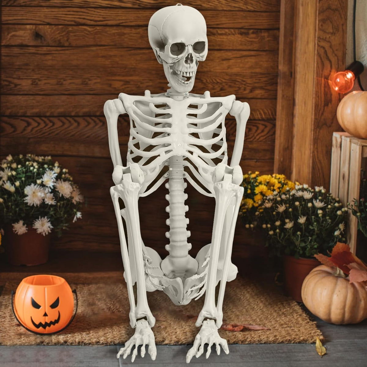 5.4ft Posable Plastic Skeleton Z44884