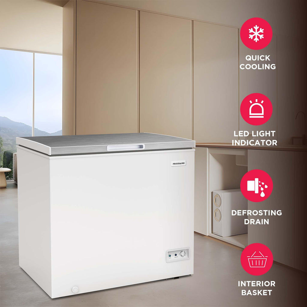 7 Cu. Ft. Chest Freezer with Removable Wire Basket U801662