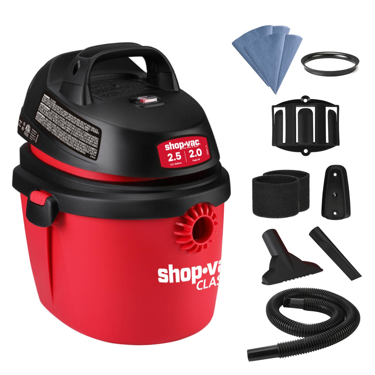 2.5 Gallon 2.0 Peak HP Wet/Dry Vacuum F338973