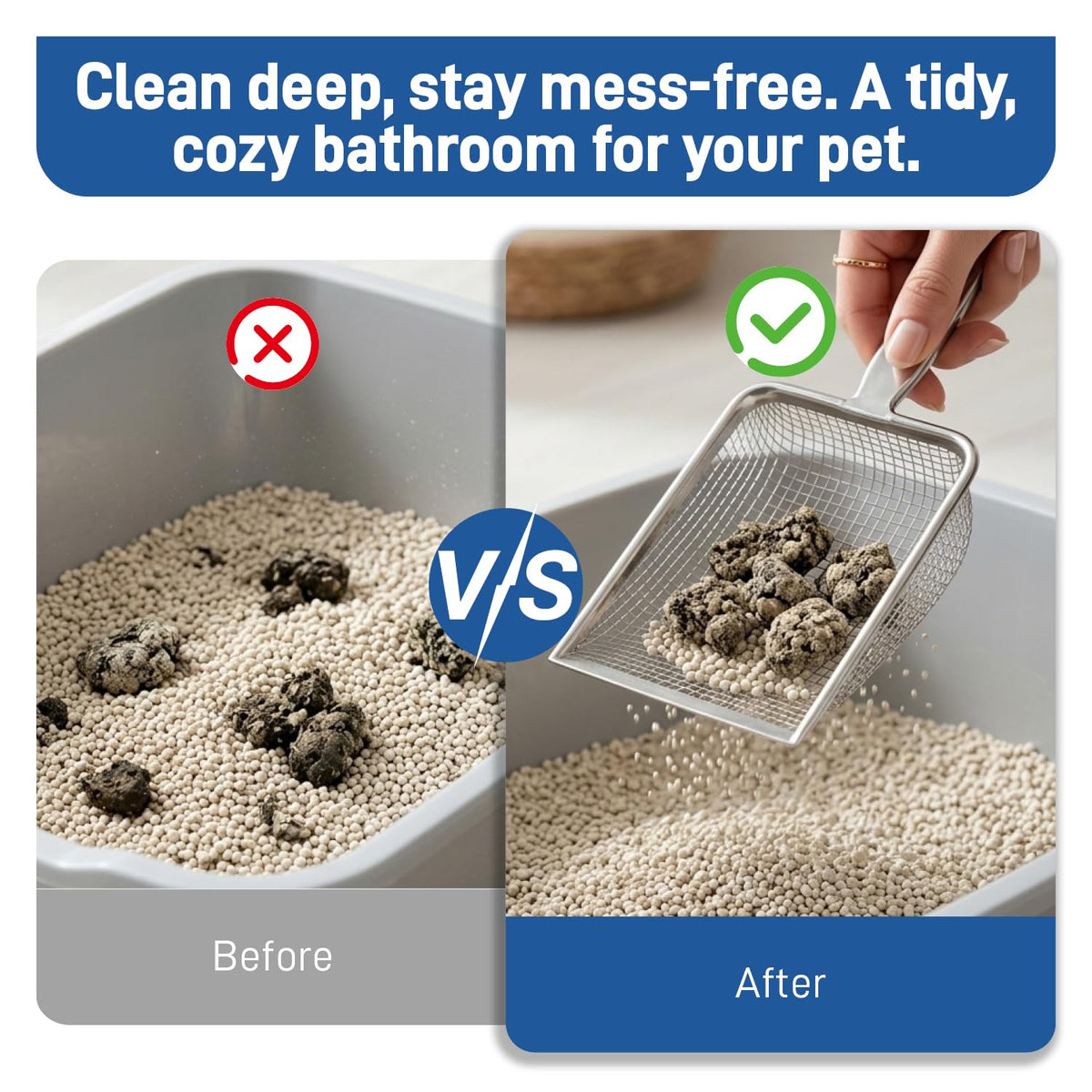Stainless Steel Cat Litter Scoop O164