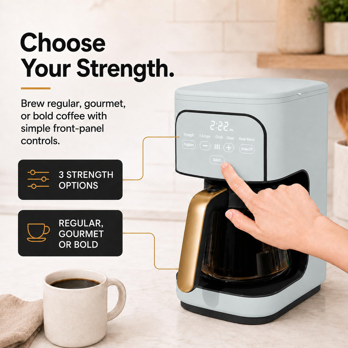 12-Cup Programmable Drip Coffee Maker N978353