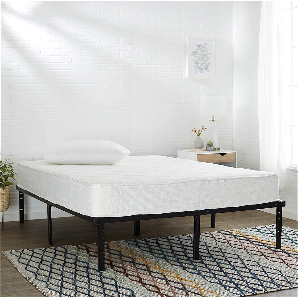 Queen Size Black Steel Platform Bed Frame H5792