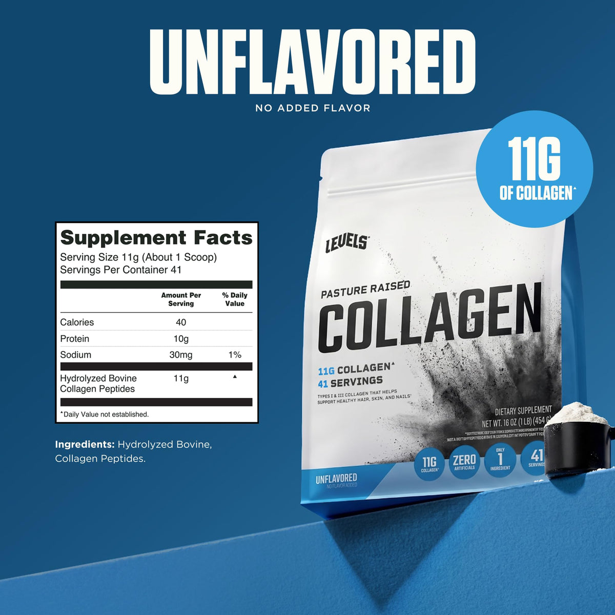 Collagen Peptides Unflavored 1LB G229966