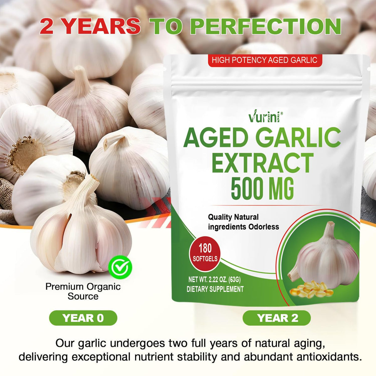 Aged Garlic Extract Capsules, 300 Softgels F58556