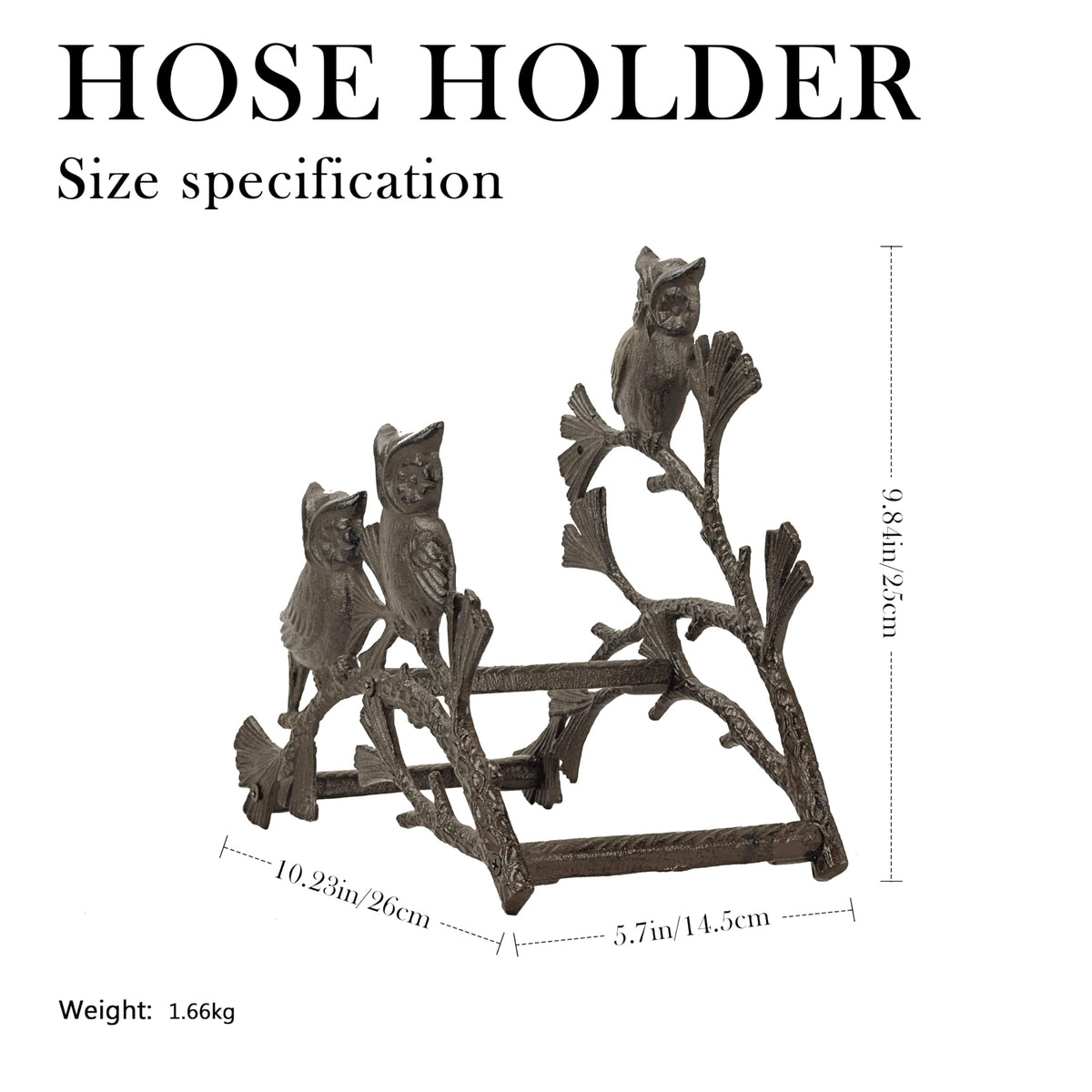 Cast Iron Garden Hose Holder O7633