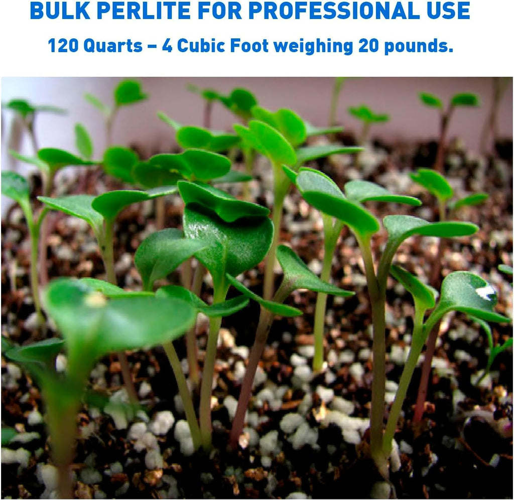 Perlite Horticultural Medium Grade Soil Additive 4 Cubic Feet 1 Bag W862916