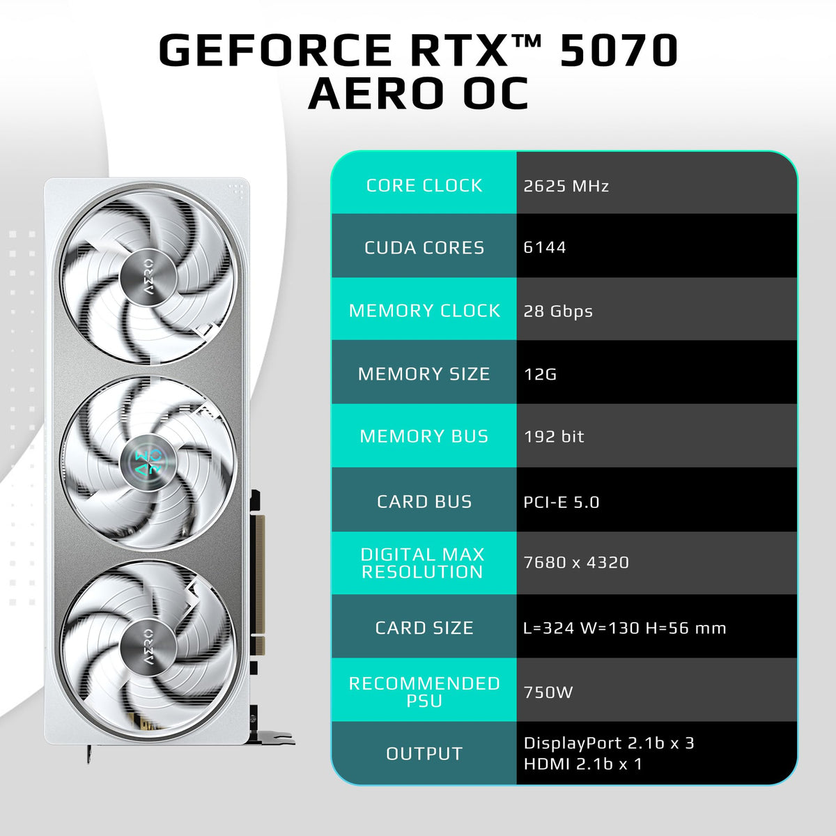 12GB GDDR7 Graphics Card M30188