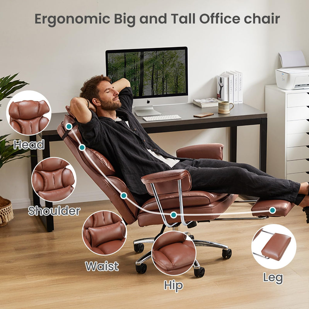 Big and Tall Executive Chair with Foot Rest D819085