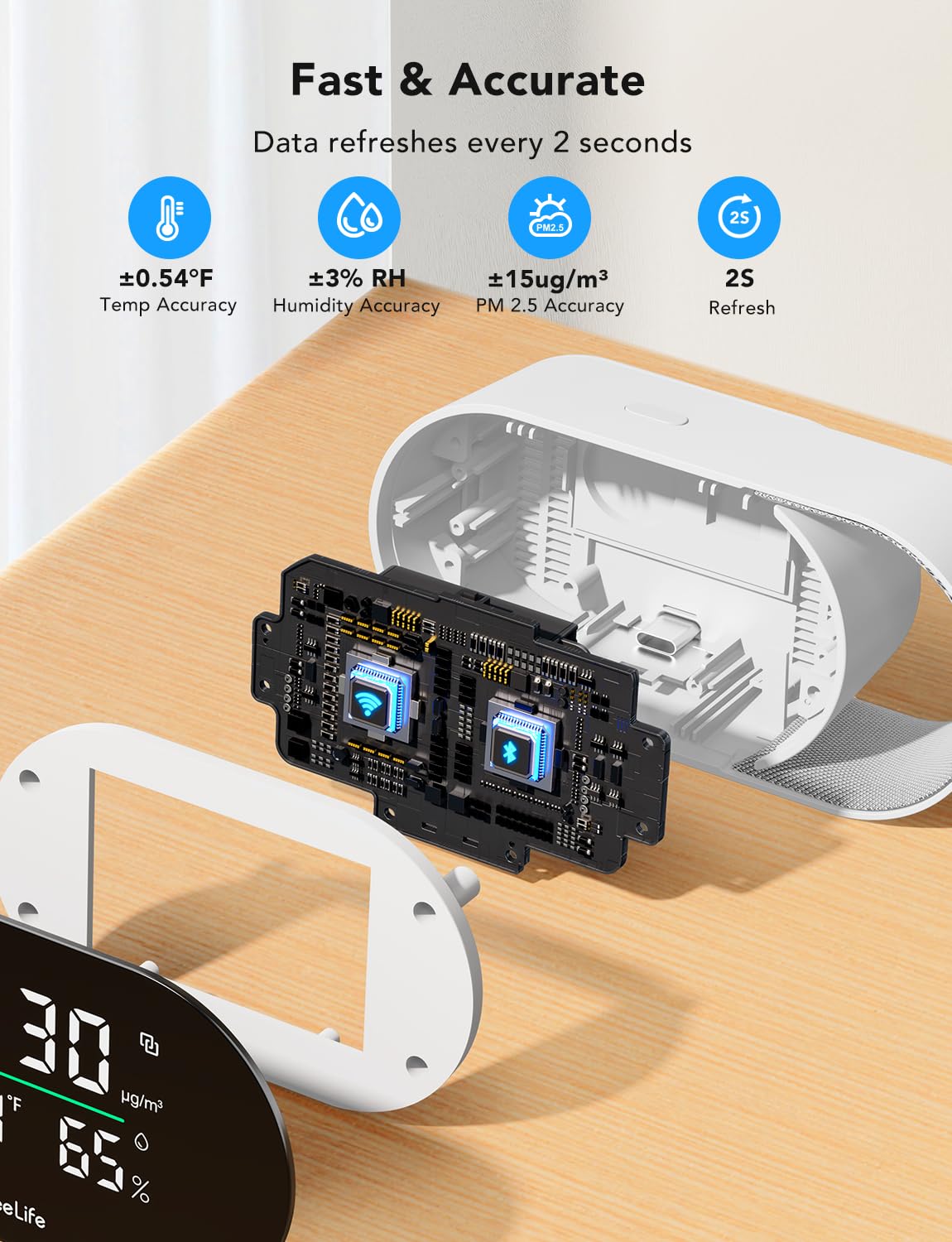 Dehumidifier with Air Quality Monitor A473