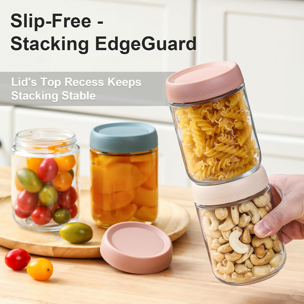16oz Glass Jars with Airtight Lids S173