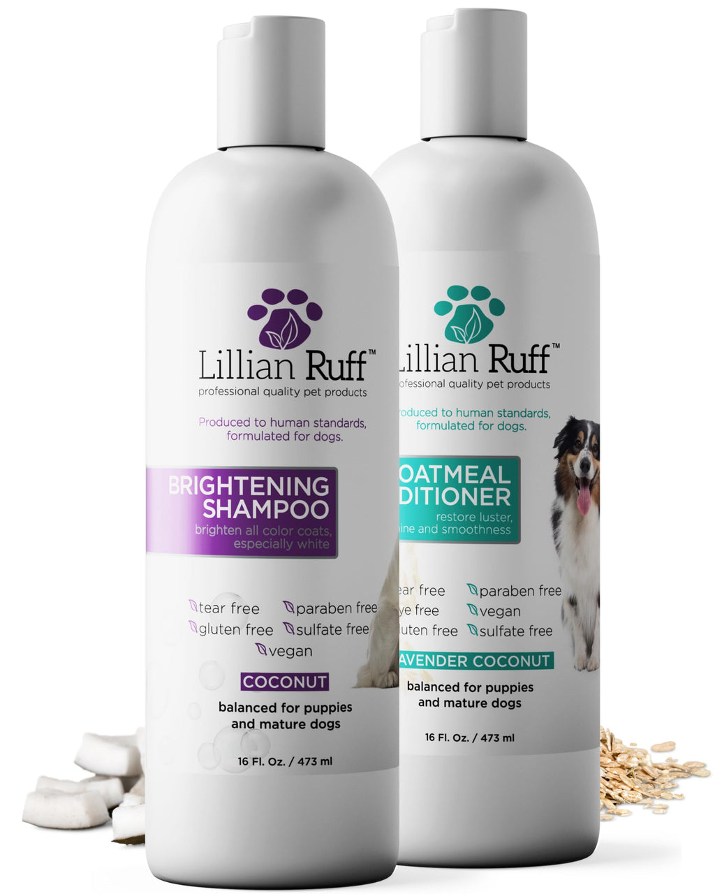 Brightening Shampoo & Oatmeal Conditioner Set for Dogs N559111