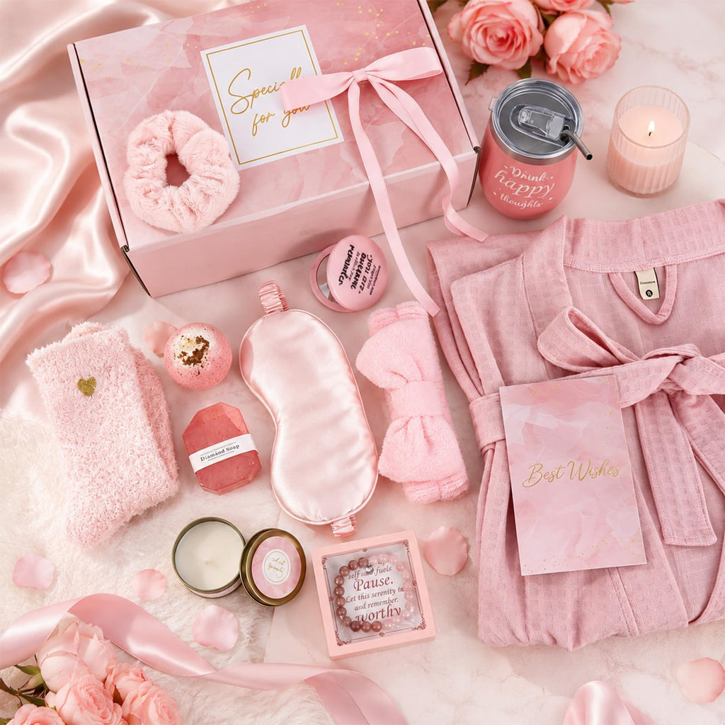 14 Pcs Pink Spa Robe Set O803168