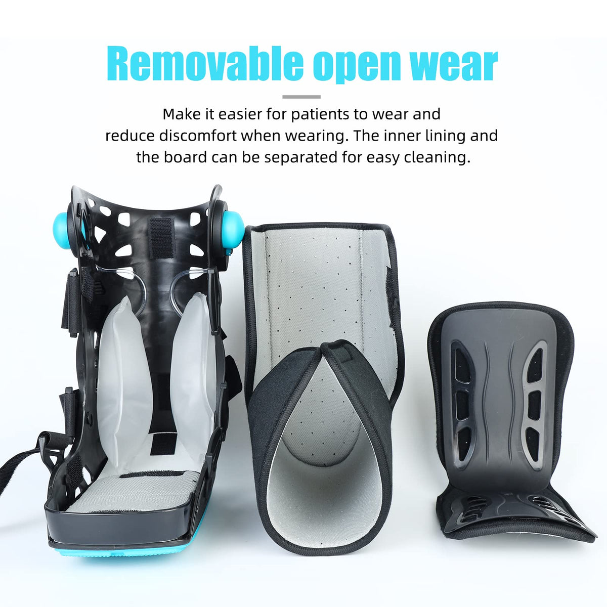 Black Medium Inflatable Walking Boot B85330