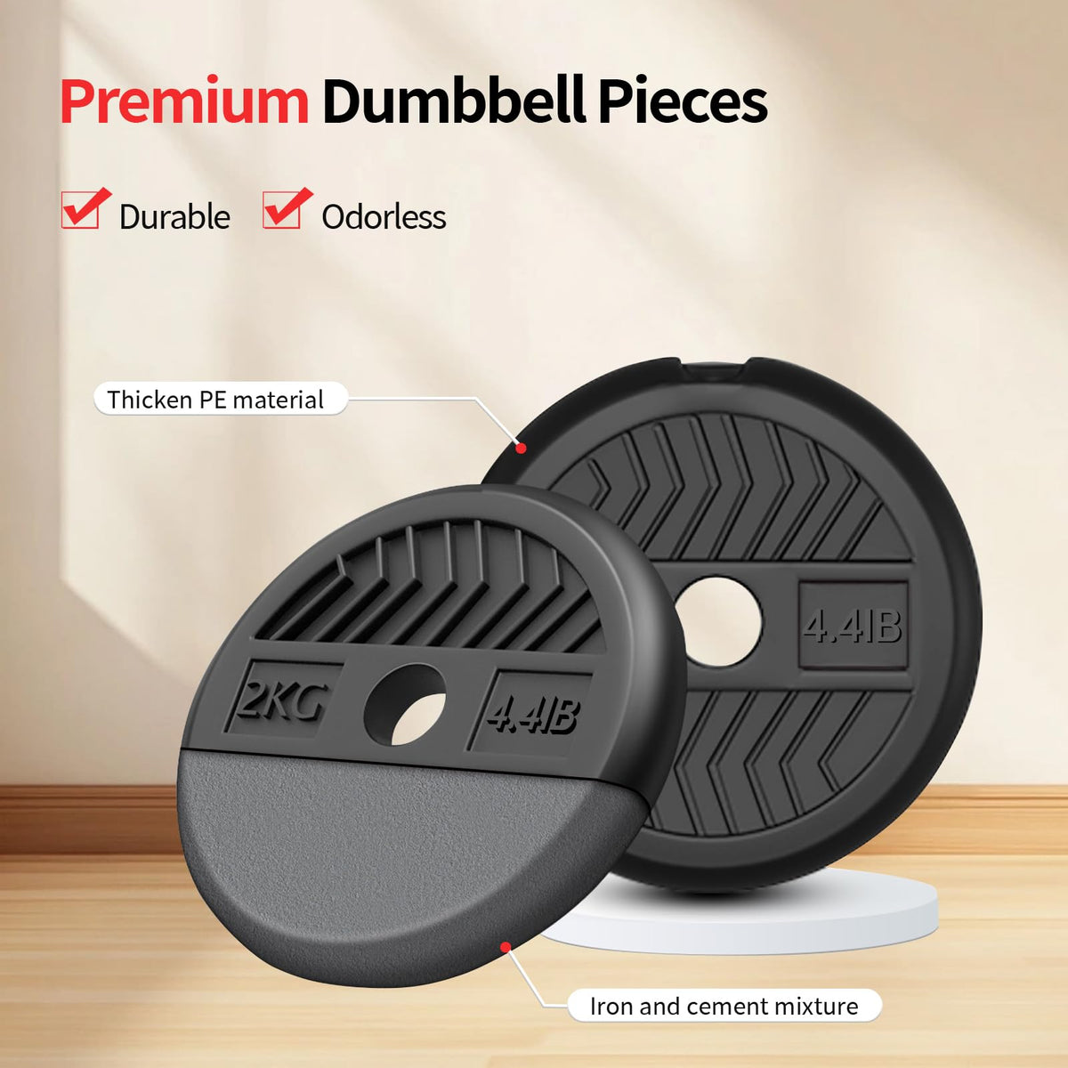 Adjustable Dumbbells Free Weight Set with Connector A421