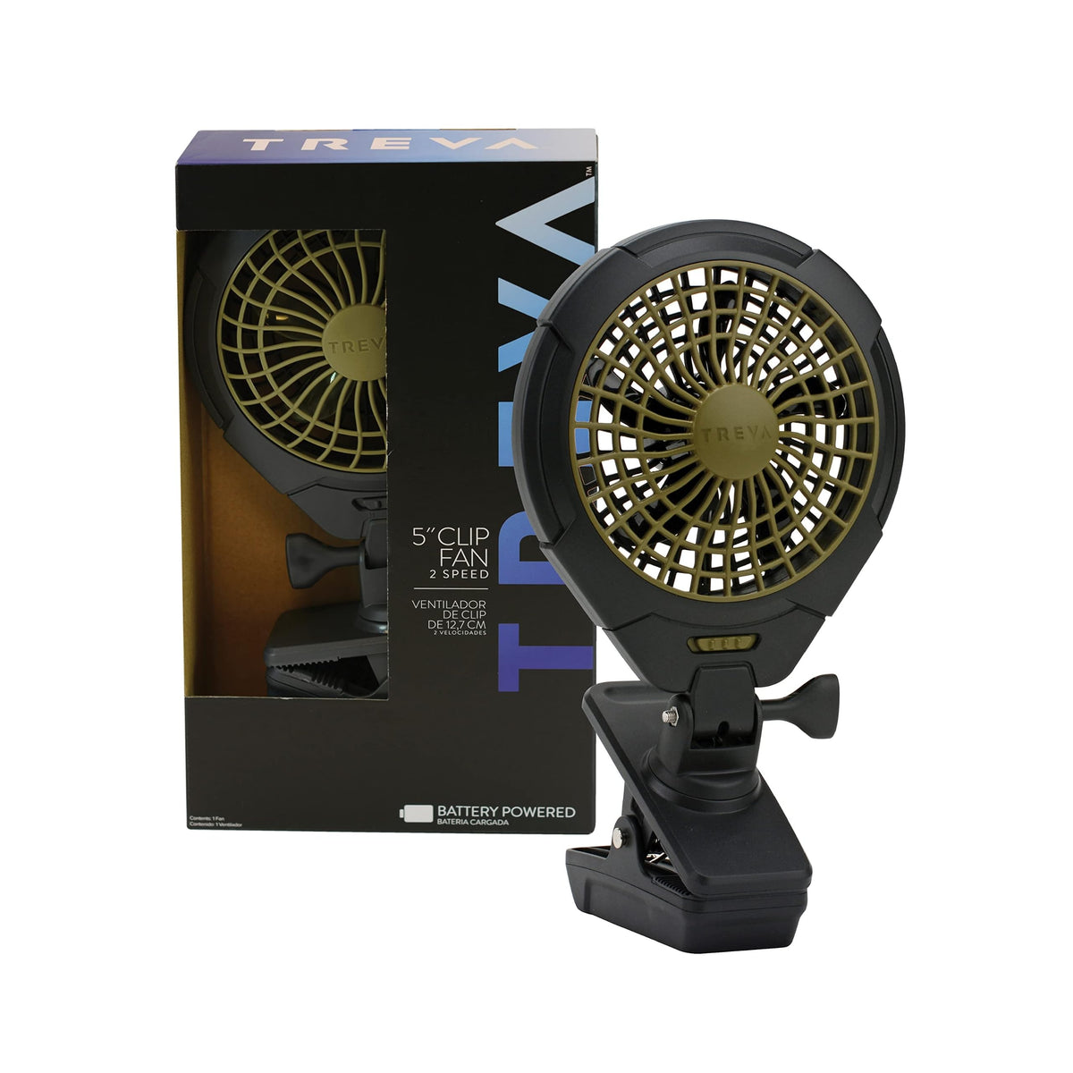 5 in Battery Powered Clip Fan J26463