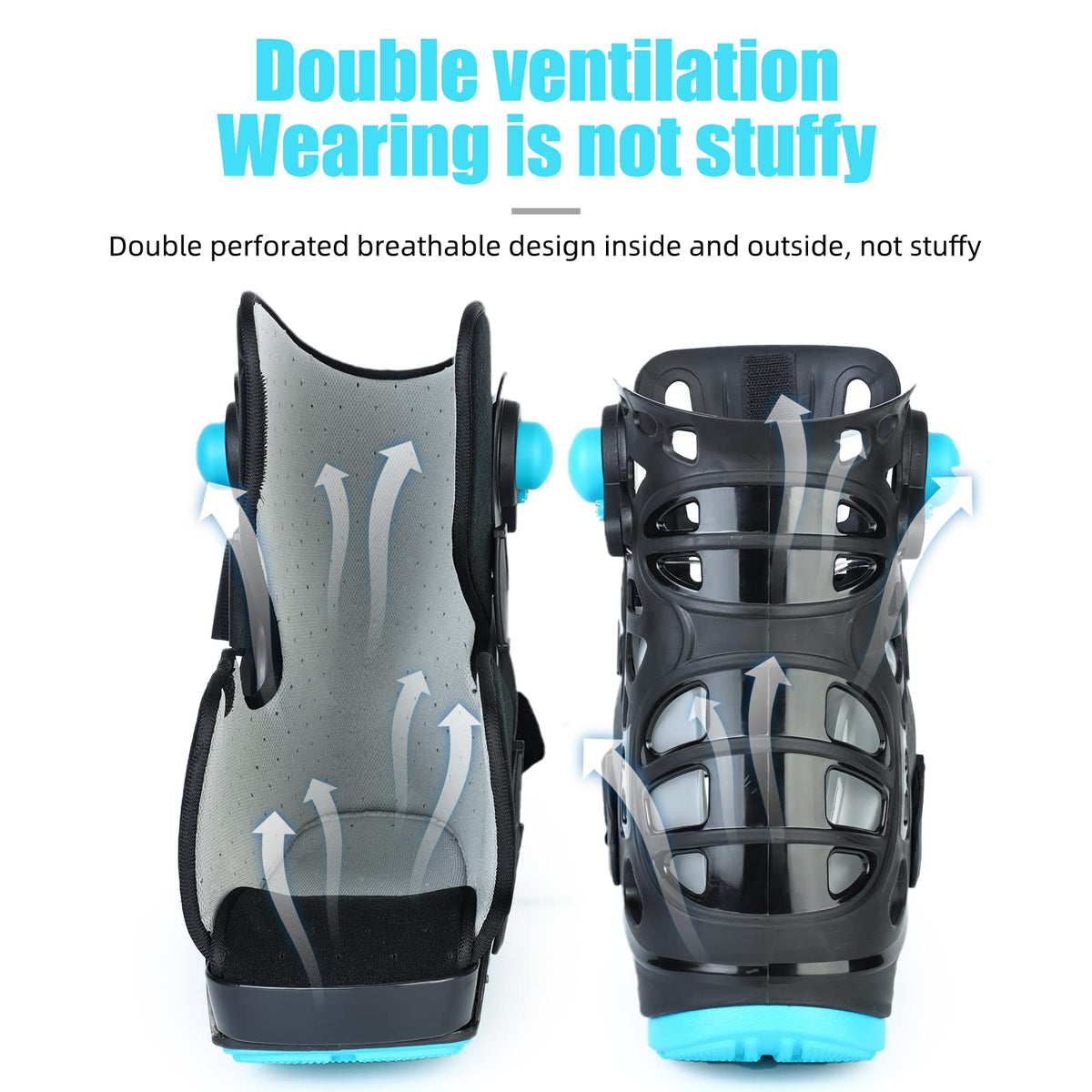 Black Medium Inflatable Walking Boot B85330