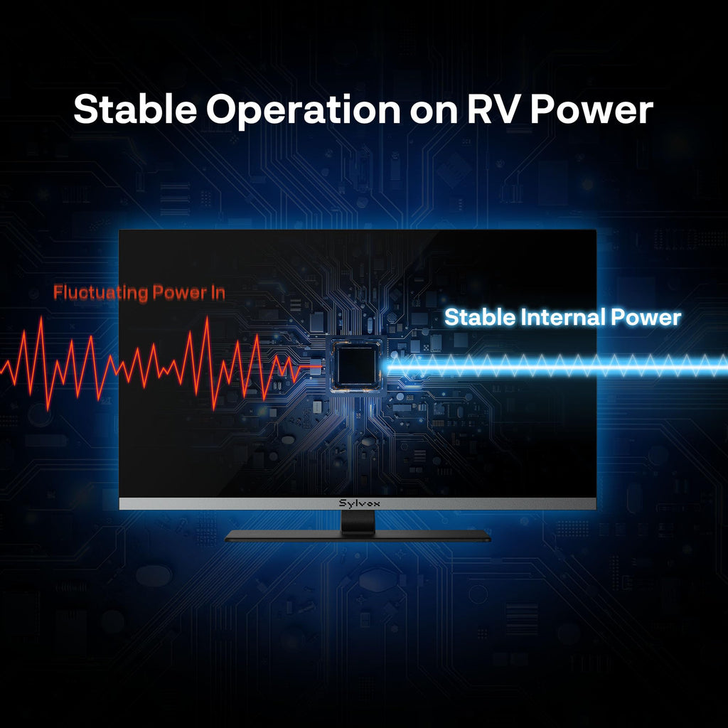 32" 12V/24V Smart RV TV with Built-in DVD Player P626