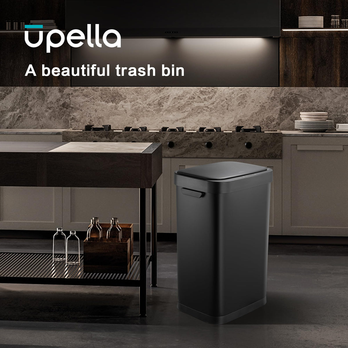 13 Gallon Touchless Stainless Steel Trash Can O86477