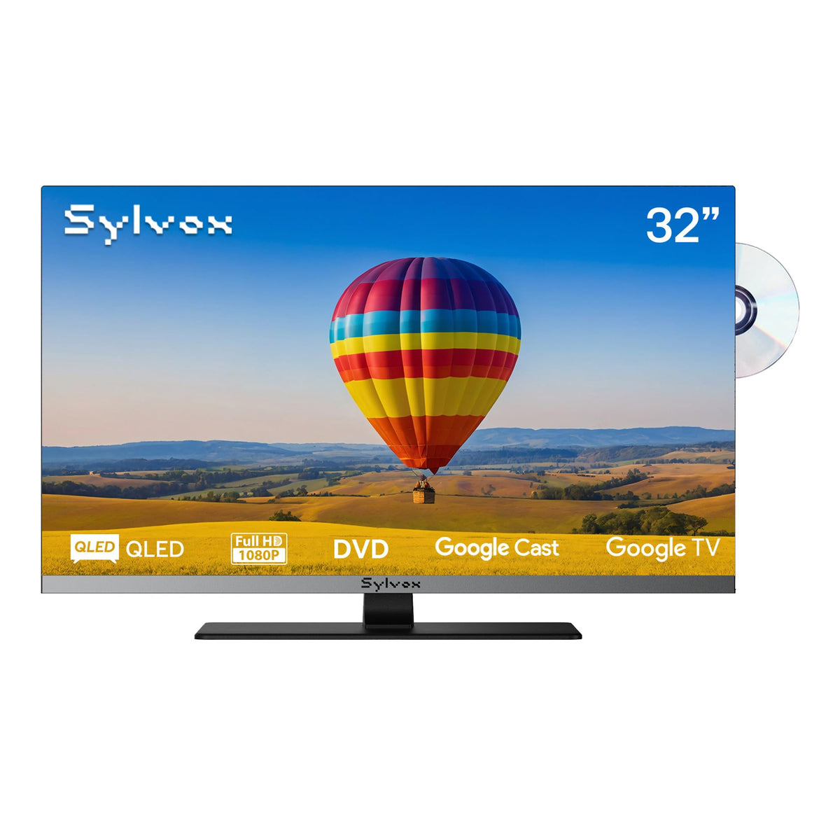 32" 12V/24V Smart RV TV with Built-in DVD Player P626