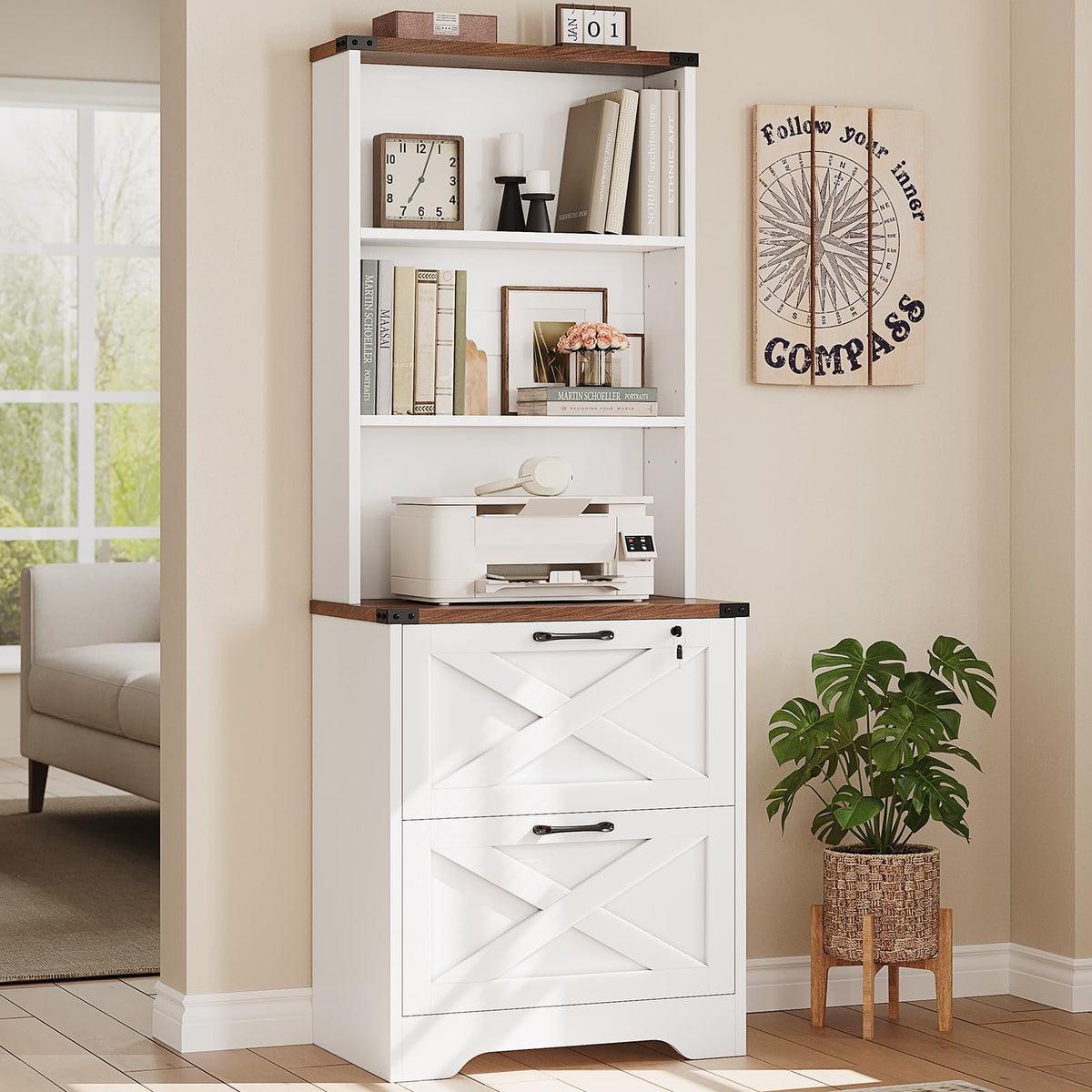 2 Drawer File Cabinet with Lock C388