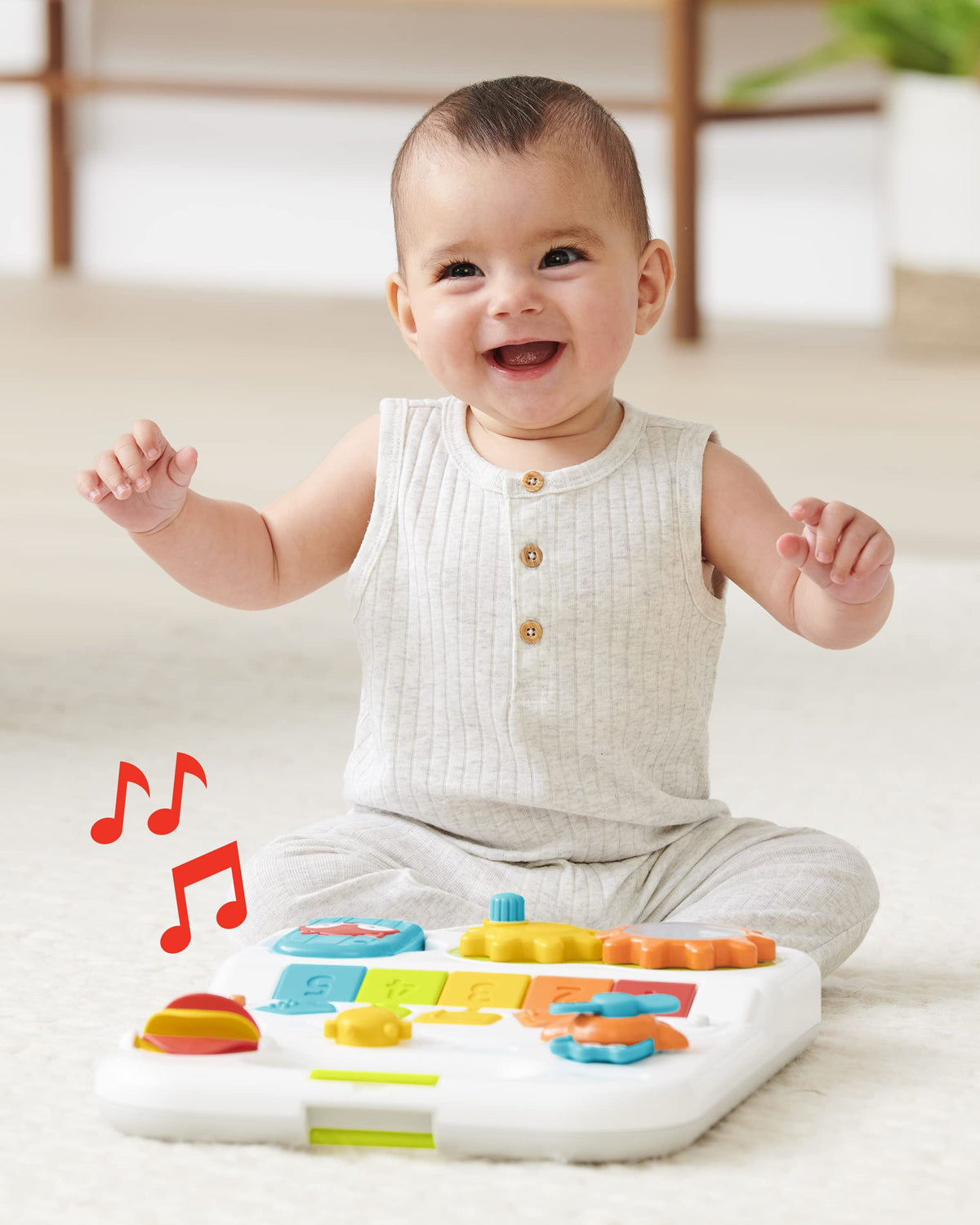 4-in-1 Sit to Stand Baby Walker with 40+ Activities I718824