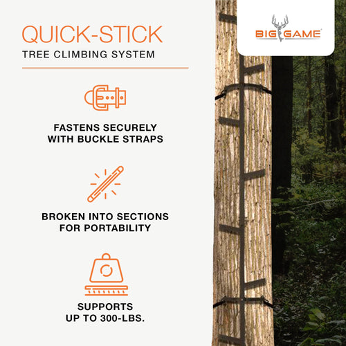 20 Feet Tall Steel Tree Climbing System (2 Pack) F6604