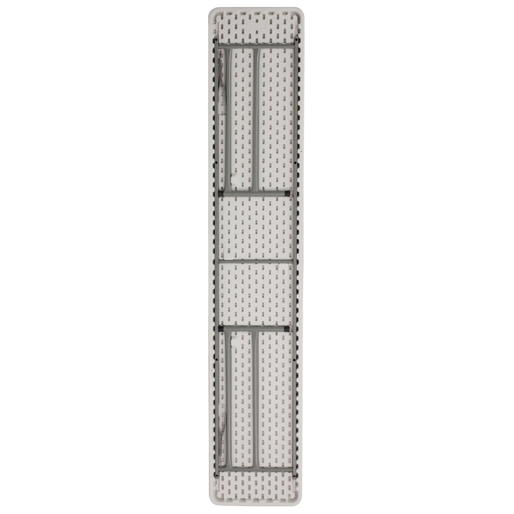 8 ft Granite White Plastic Folding Training Table U724