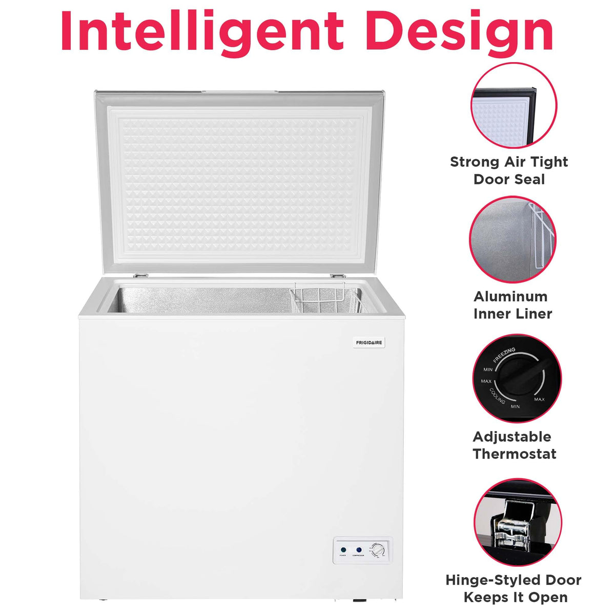 7 Cu. Ft. Chest Freezer with Removable Wire Basket U801662