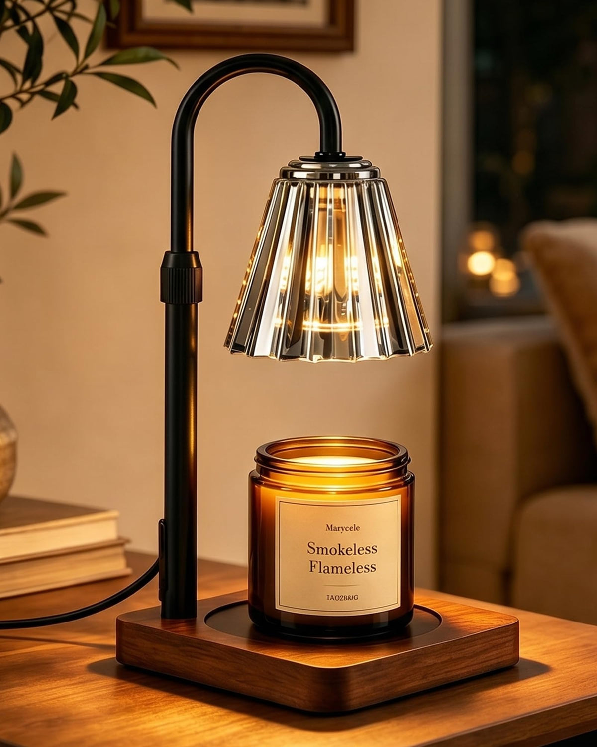 Vintage Candle Warmer Lamp with Timer Dimmer R184
