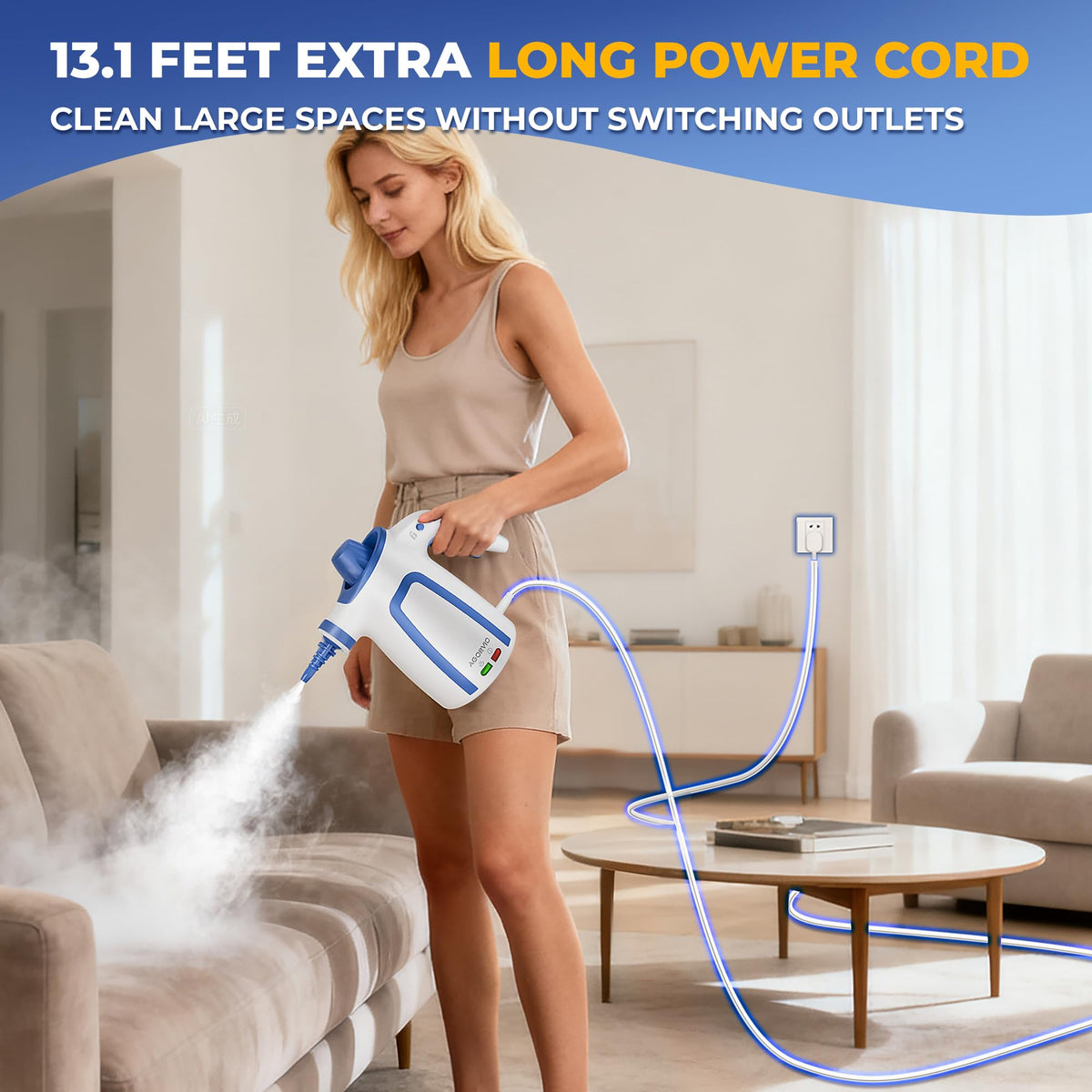 Handheld Steam Cleaner with 11 Accessories R4123