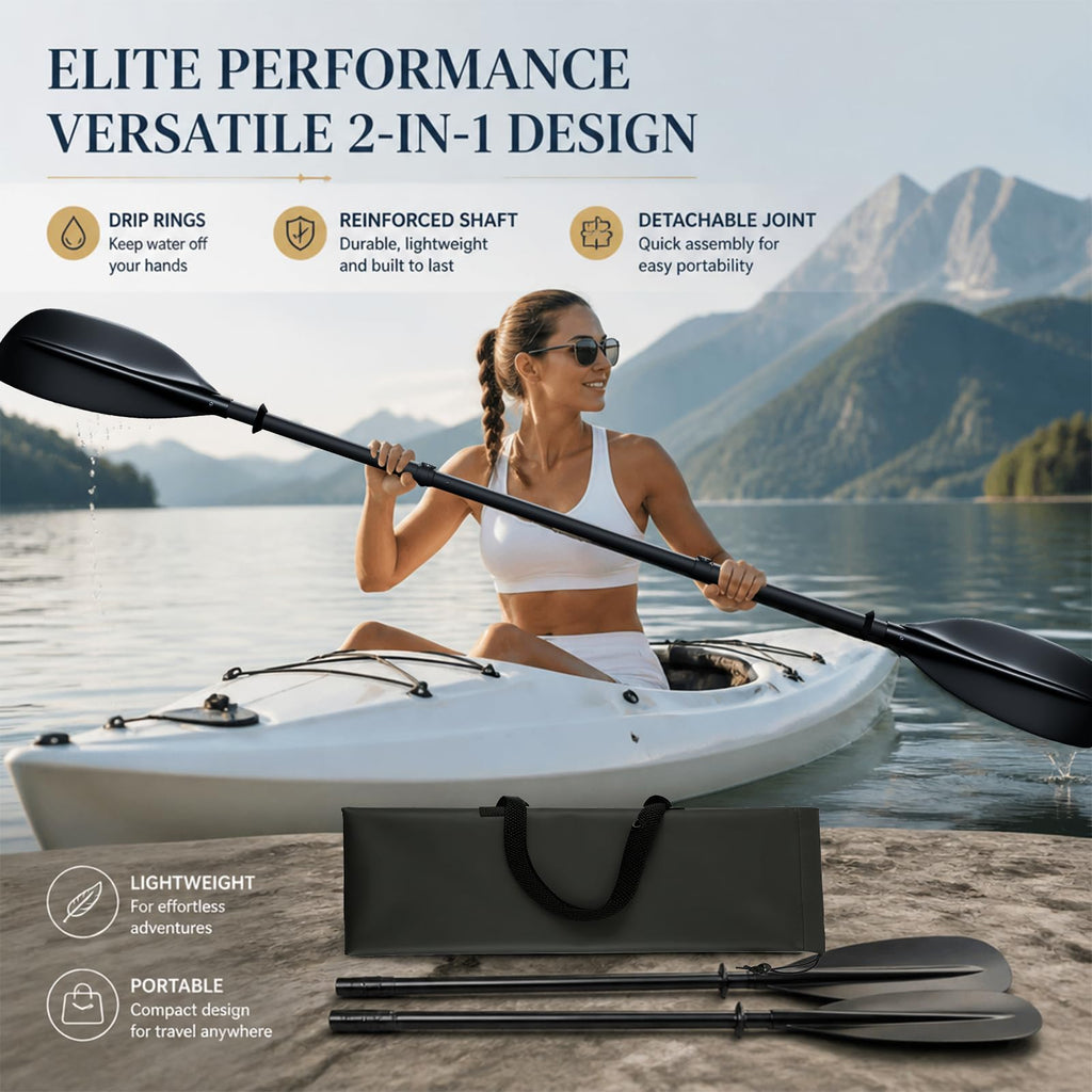 Heavy Duty Portable Kayak Paddle with Non-Slip Grip R344263