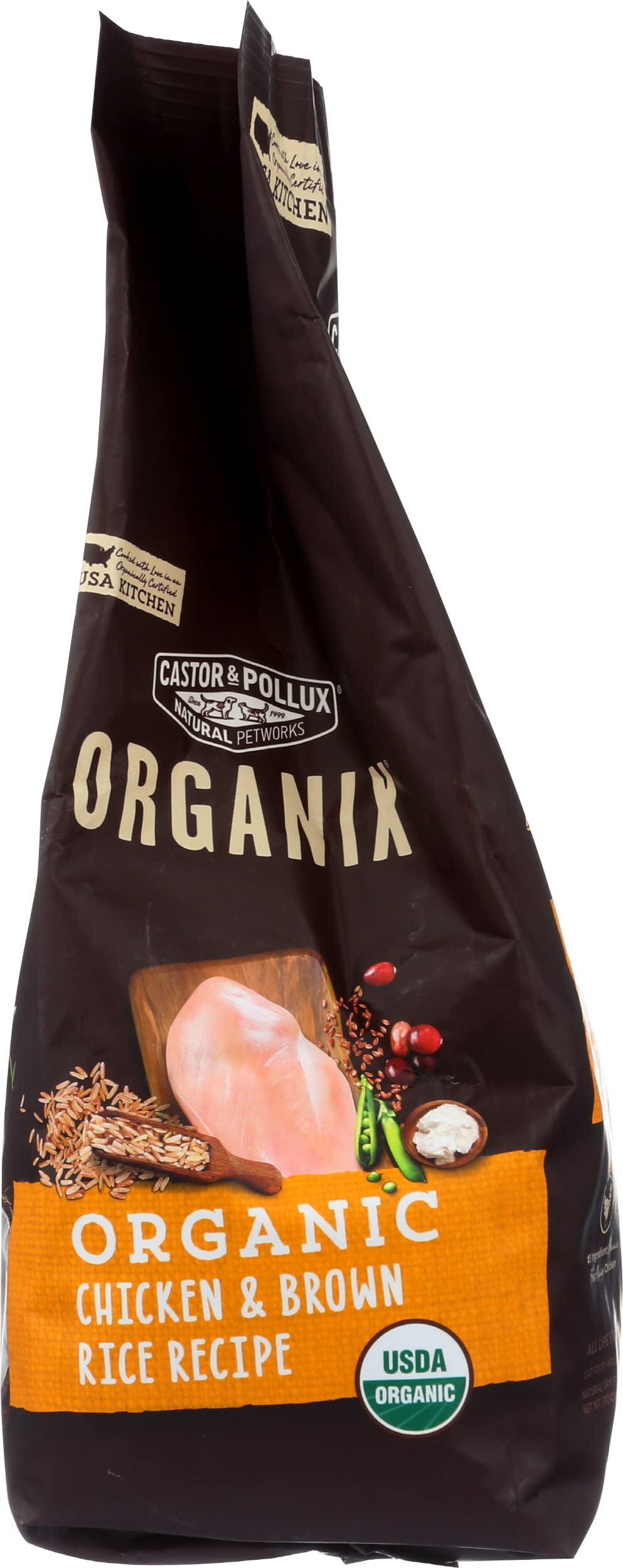 Organic Chicken & Brown Rice Recipe Dry Cat Food 3 lb. Bag S798602
