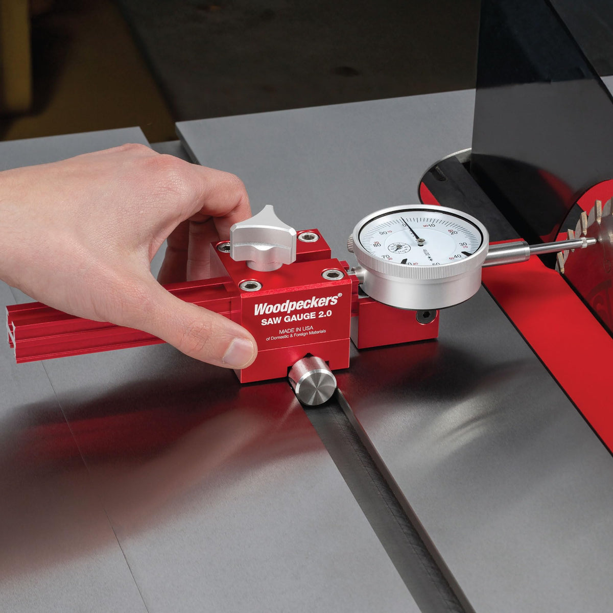 Saw Gauge with Dial Indicator and Extendable Arm F718245