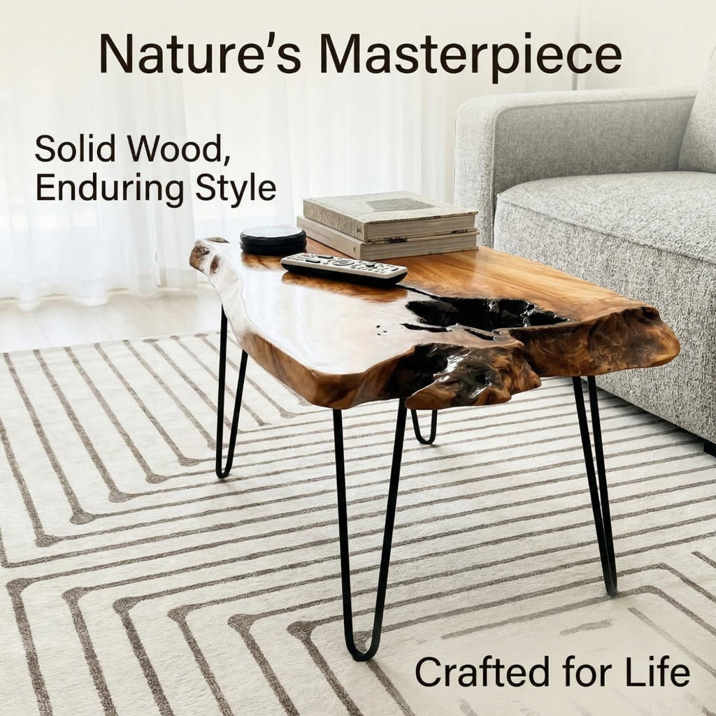Live Edge Natural Wood Coffee Table D63653