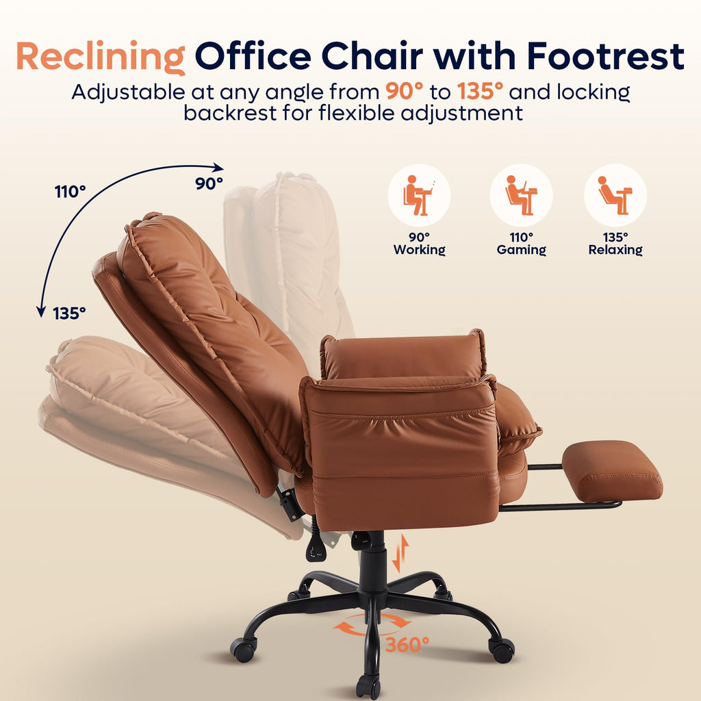 High Back Executive Chair with Footrest U3064
