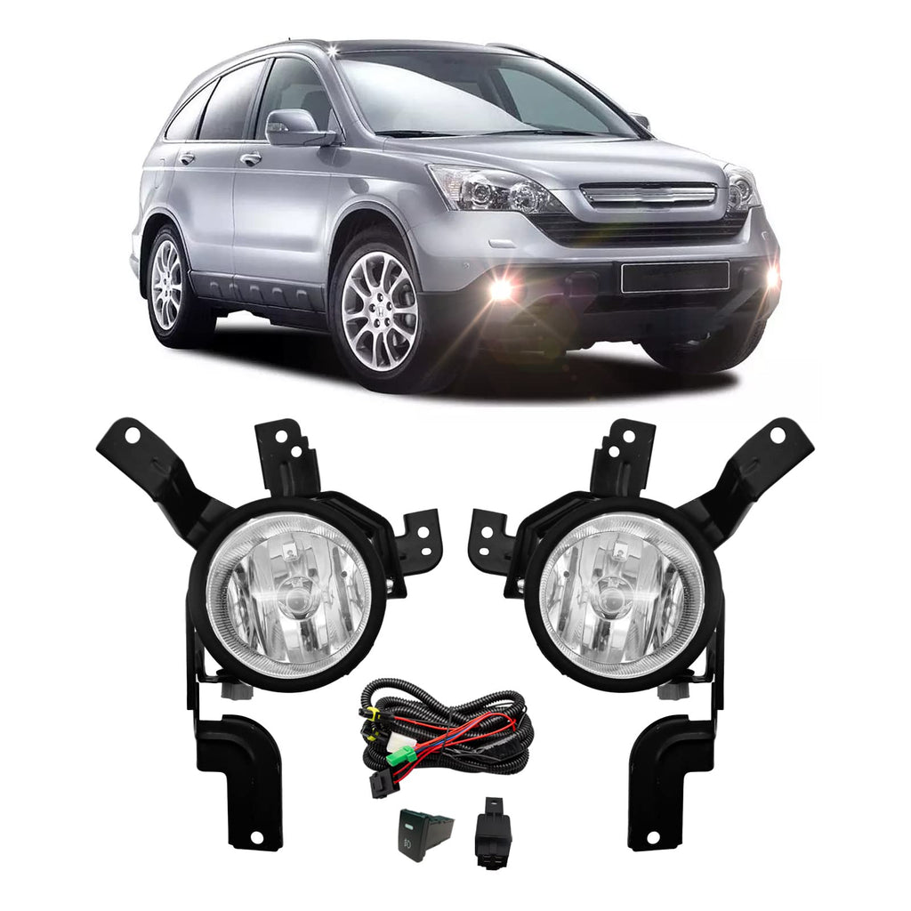 Driving Fog Lights with H11 12V 55W Halogen Bulbs & Switch and Wiring Kit U2238